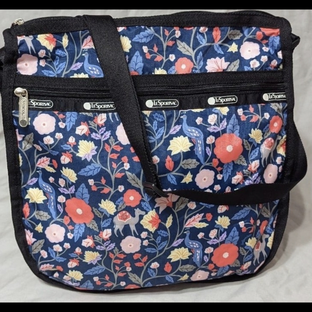 LeSportsac Floral Women's Bag - Blue and Pink Birds